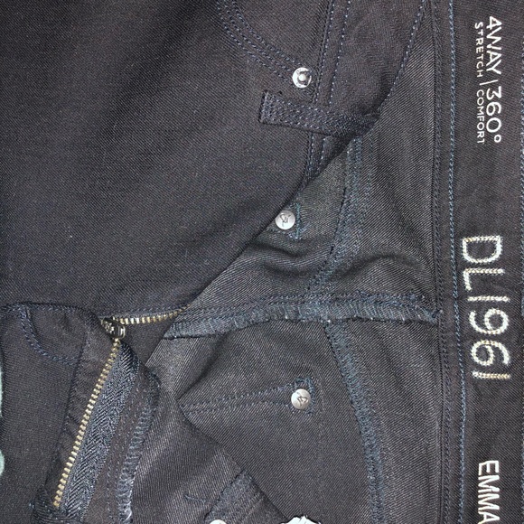 DL1961 Black Jean Emma Legging - Picture 3 of 7